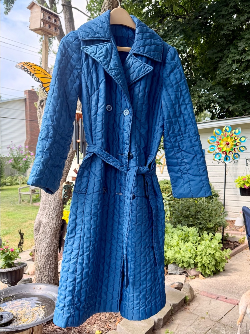 Vintage JCPenney Fashions Blue Quilted Jacket